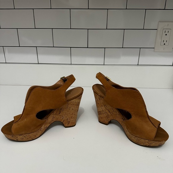 Franco Sarto Wedge Sandal in Tan - Picture 2 of 13